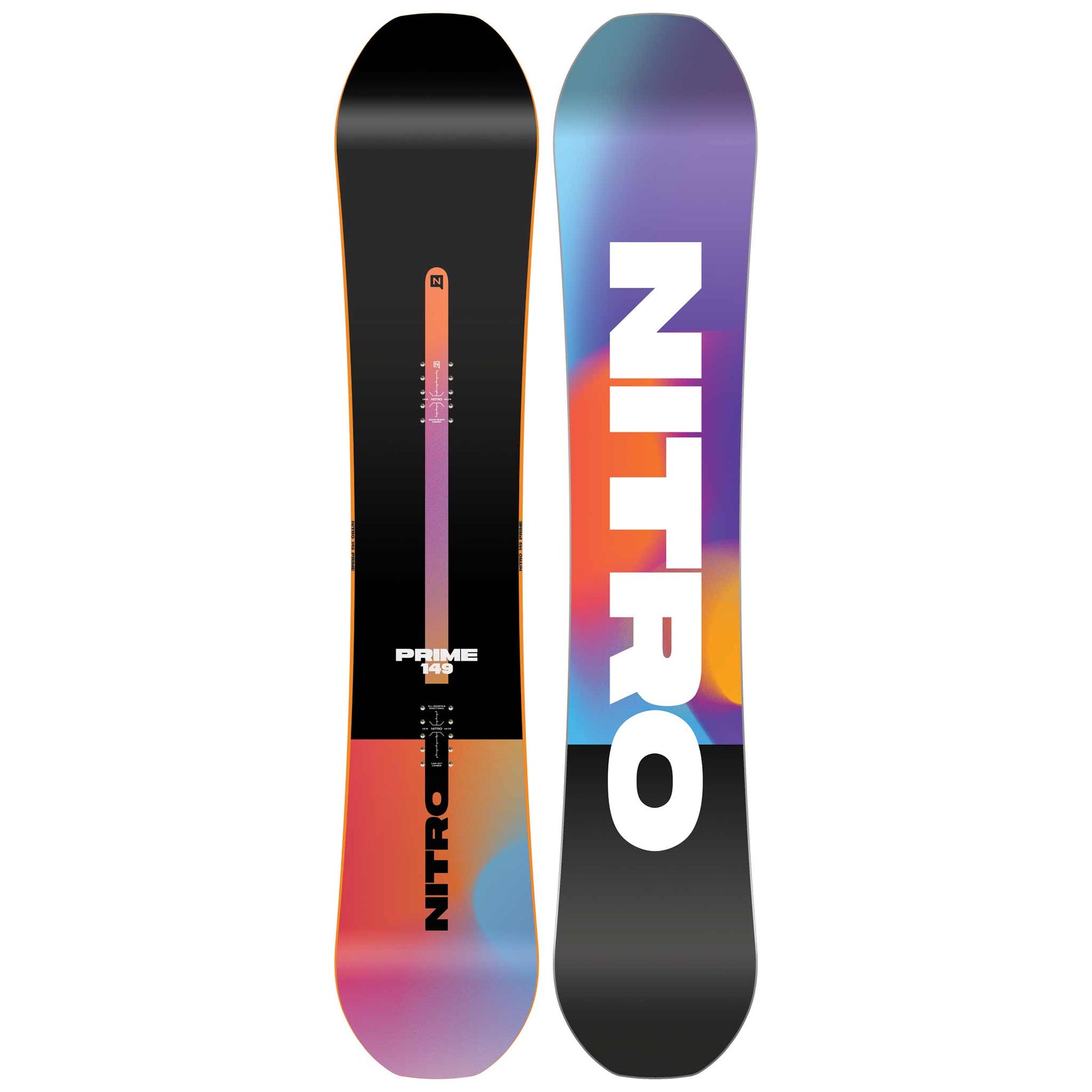 The 2025 Nitro Prime Chroma Cam-Out Snowboard - Beginning Never  