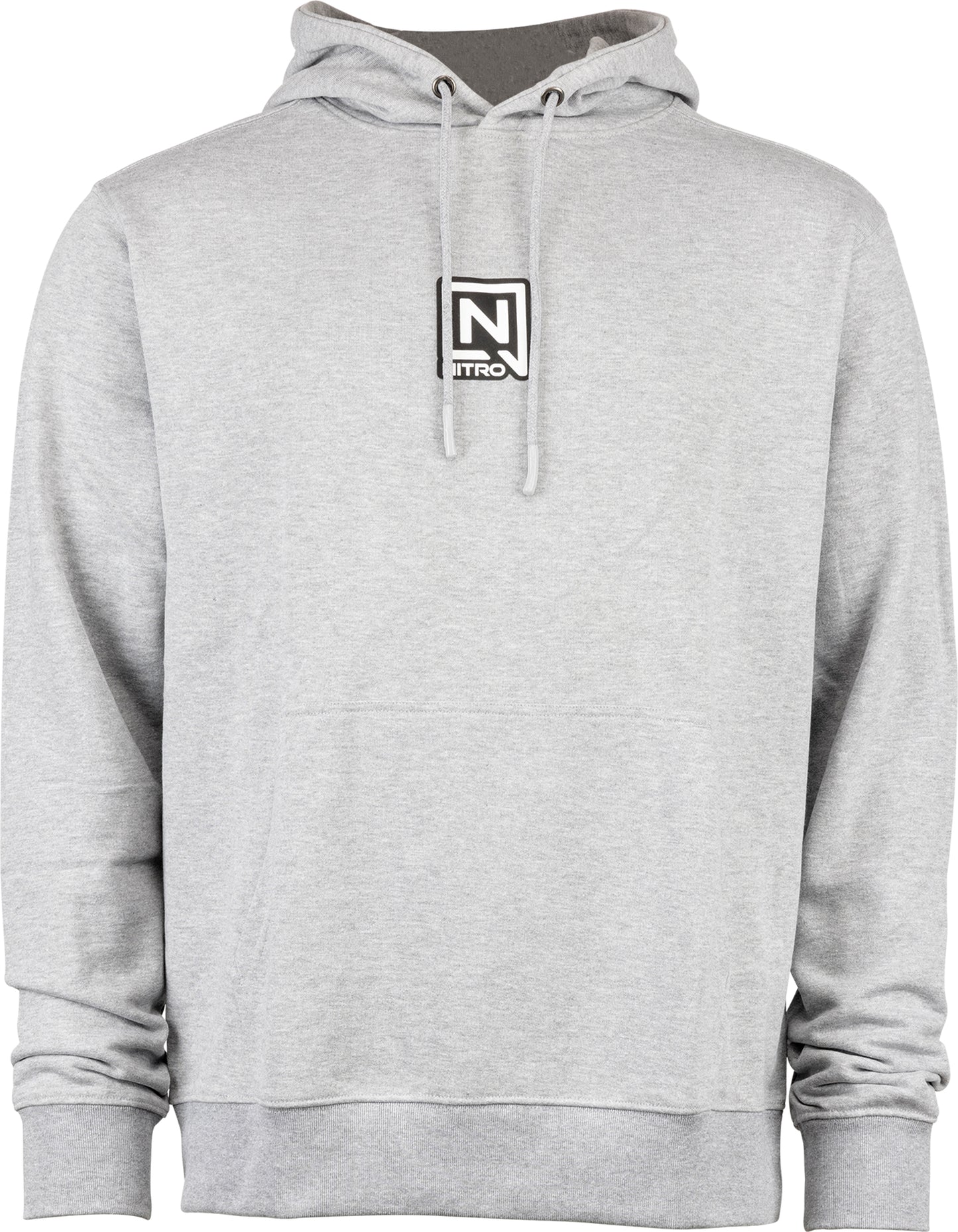 Nitro Logo PO Hoodie Heather Grey (front)