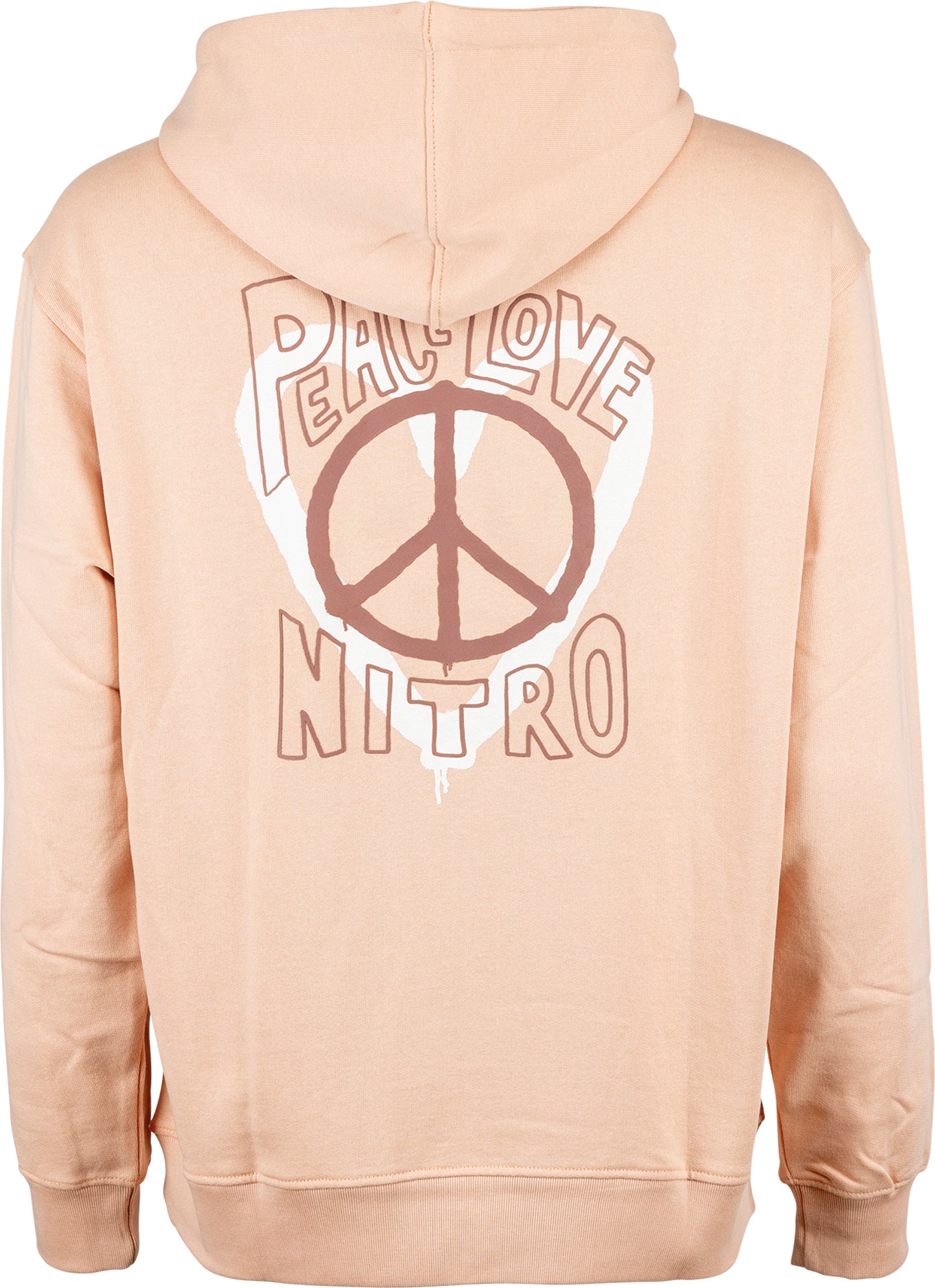 Nitro Peace Love Nitro Women's Hoodie Apricot (bck)