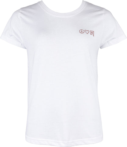 Nitro Peace Love Nitro Women's Tee White (front)