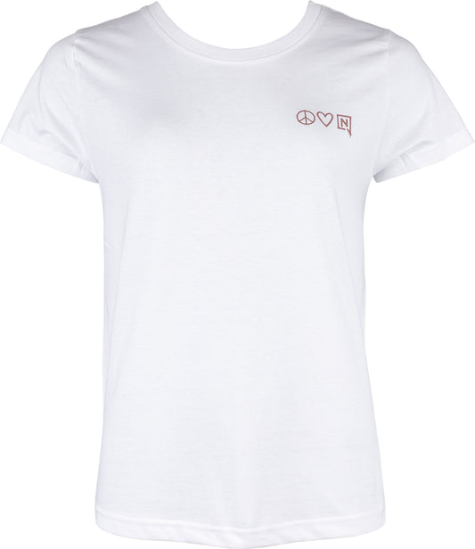 Nitro Peace Love Nitro Women's Tee White (front)