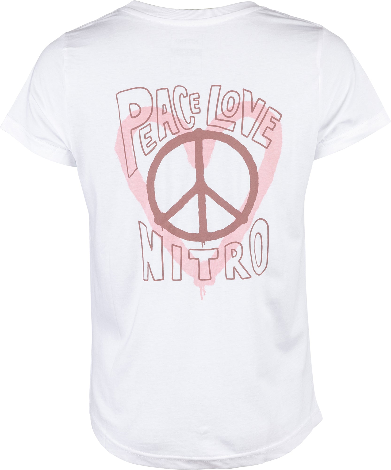 Nitro Peace Love Nitro Women's Tee White (back)