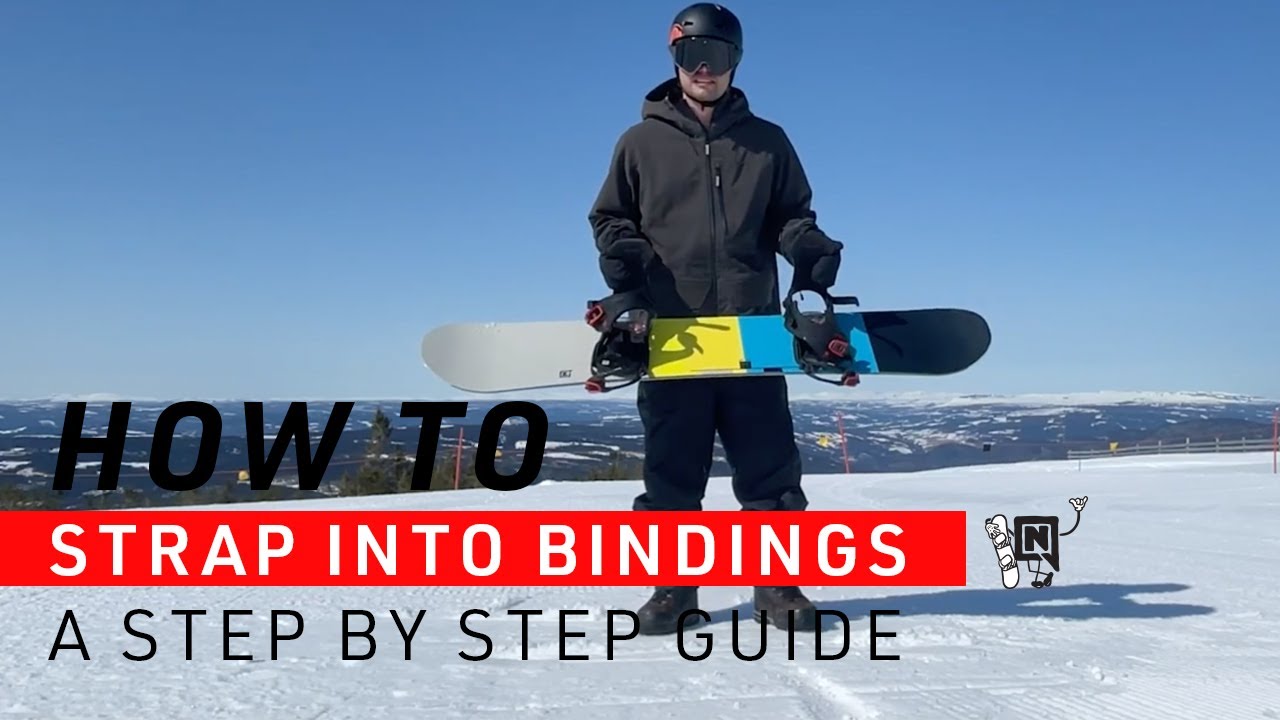 Charger la vidéo : How To Strap Into Your Snowboard Bindings