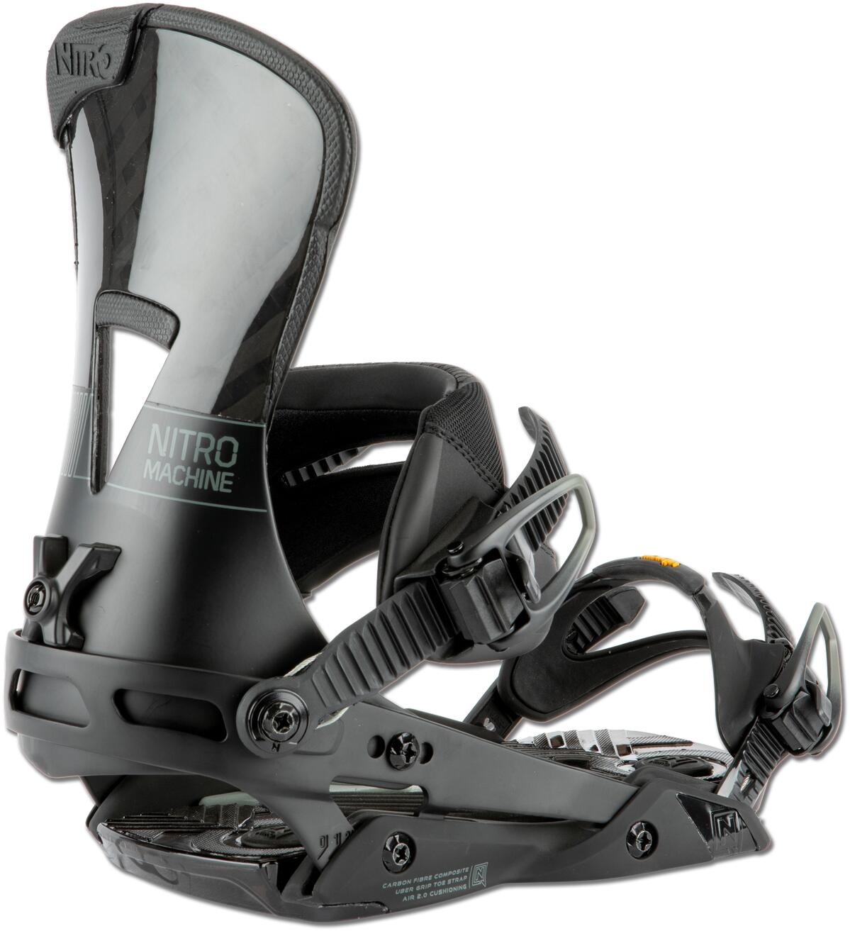 Toe Strap Set Nitro Snowboard Bindings Black Medium No Buckles 